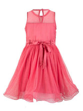 Branyork Pink Sequinned Fit and Flare Dress